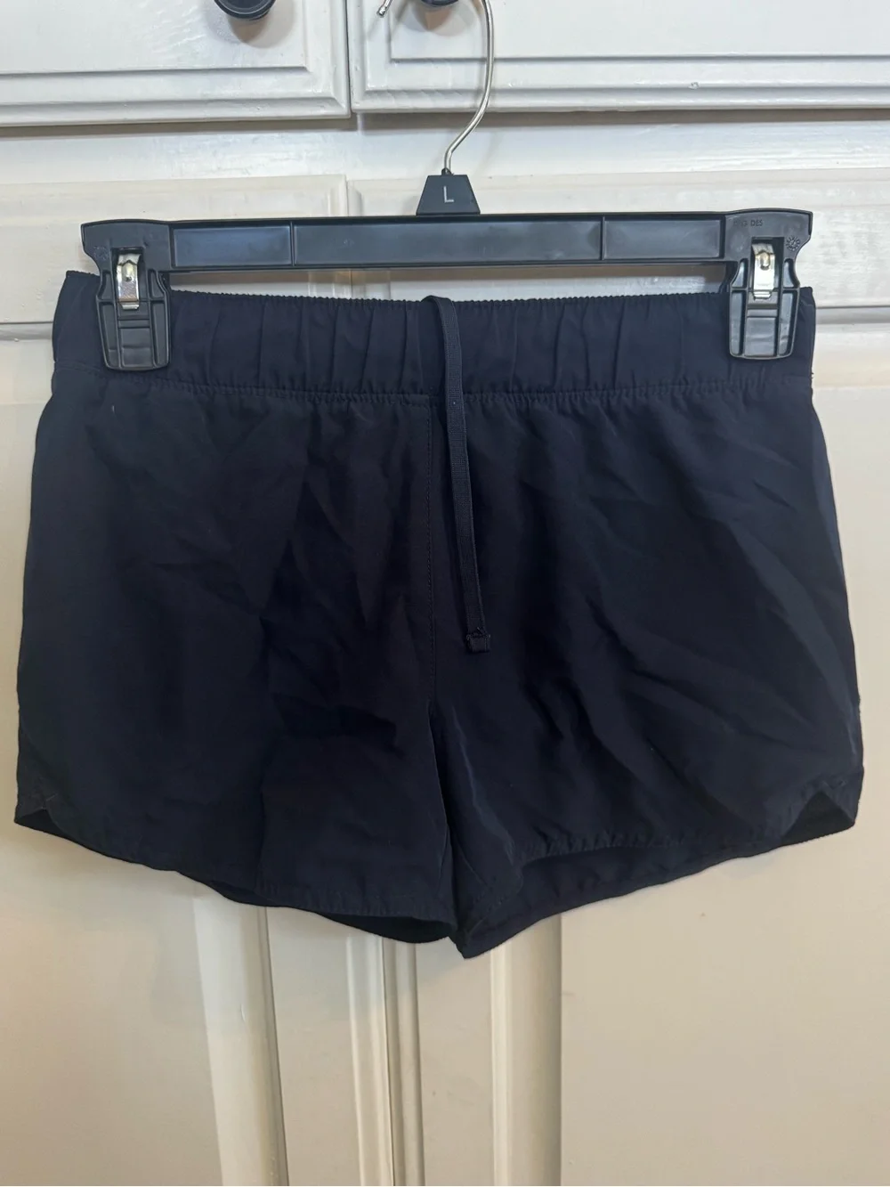 Kids Navy Elastic Waist Drawstring Shorts